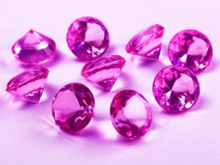 Diamanty ružovofialové 20mm