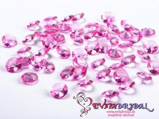 Diamanty ružové 12mm