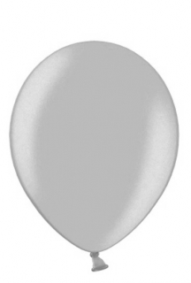 Balón metalický strieborný 27cm