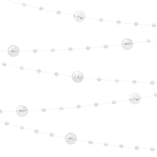 Perlová girlanda priehľadná 6,5m
