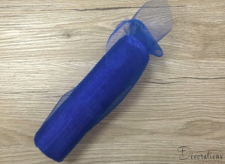 Organza tmavomodrá 36cm/9m