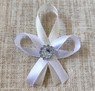 Svadobné pierko Crystal krémové