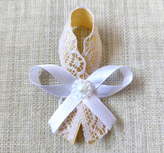 Svadobné pierko Lace zlaté 