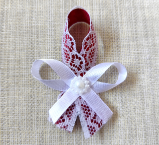 Svadobné pierko Lace bordové 