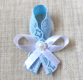 Svadobné pierko Lace modré 