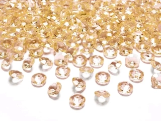 Dekoračné diamanty zlaté 12mm 