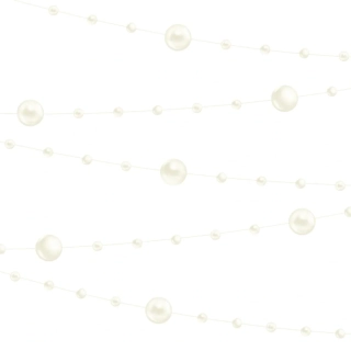 Perlová girlanda krémová 6,5m